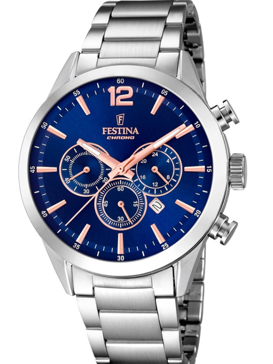 Festina Timeless Chronograph Analogue Men's Wrist Watch F20343/9