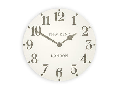 Thomas Kent 50cm Grand Arabic Windsor Round Wall Clock - White