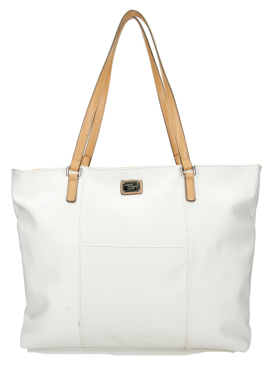 David Jones Paris Ladies Shopper/Tote Bag - White 5572-2