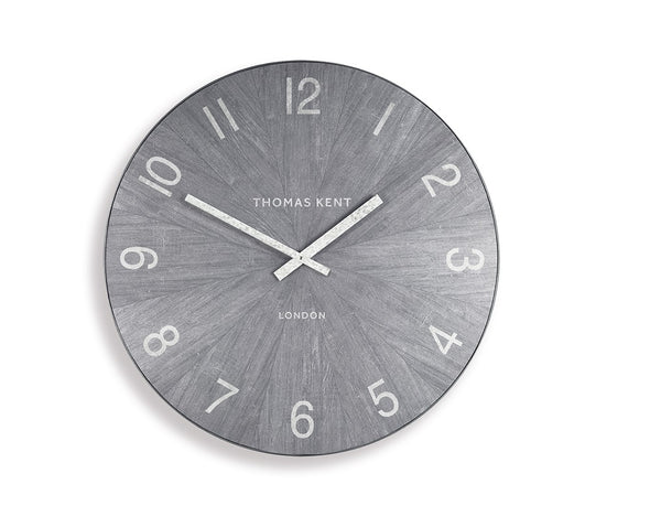 Thomas Kent 56cm Wharf Limestone Open Face Round Wall Clock - Grey
