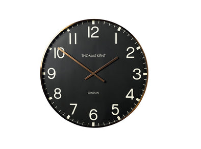 Thomas Kent 40cm Smith Arabic Round Analog Wall Clock - Black