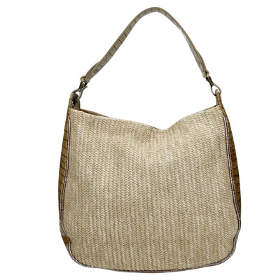 David Jones Paris Ladies Shoulder Bag - Beige 3397