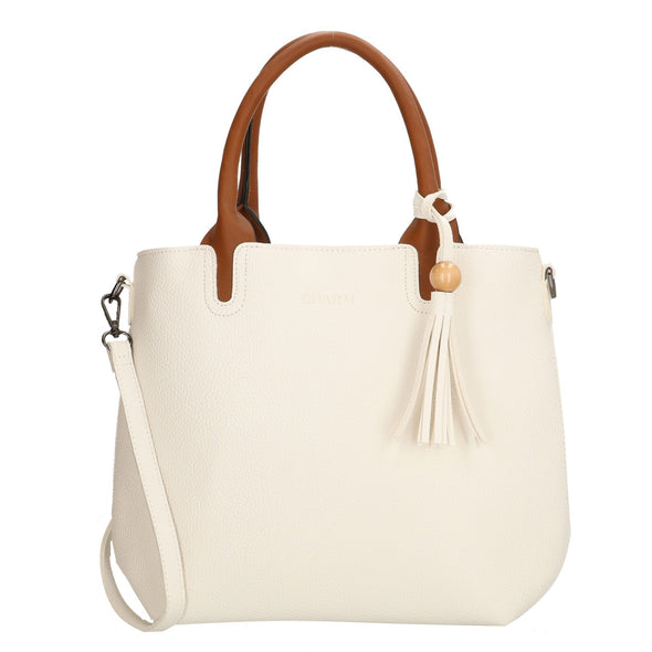 Charm London Covent Garden Ladies Shopper/Hand Bag -White 17382