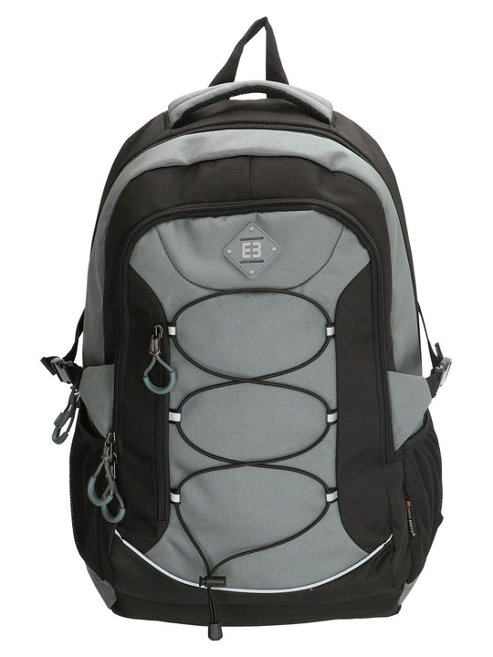 Enrico Benetti Barcelona Polyester 38 litres Backpack - Black & Grey
