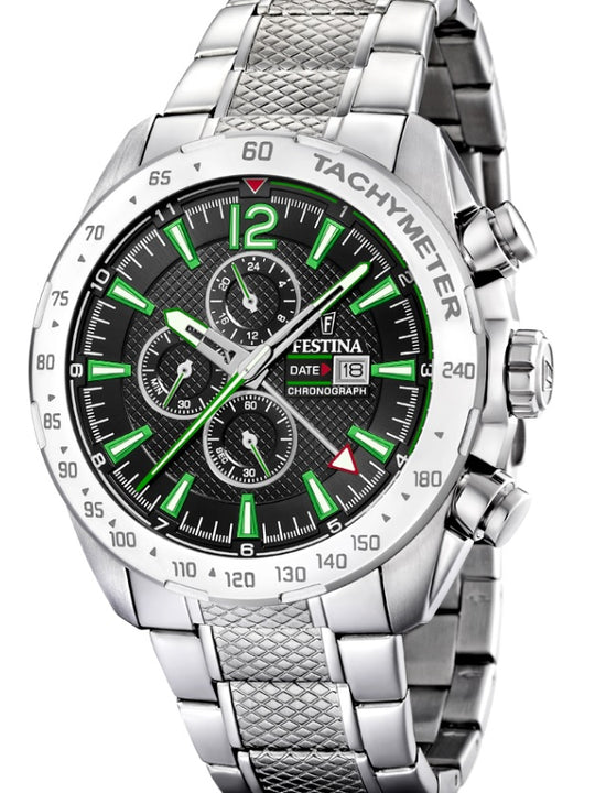Festina Chrono Sport Analogue Men's Wrist Watch - Stainless Steel F20439/6