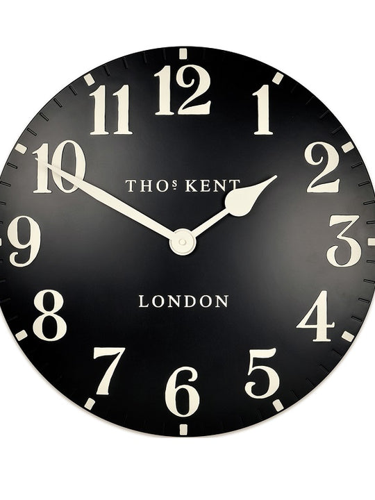 Thomas Kent 50cm Grand Arabic Windsor Round Wall Clock - Black