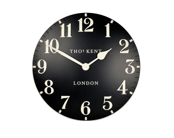 Thomas Kent 50cm Grand Arabic Windsor Round Wall Clock - Black