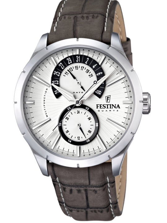 Festina Retro Classic Analogue Men's Wrist Watch with Leather Strap