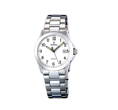 Festina Acero Classico Analogue Ladies Wrist Watch - Silver F16377-1