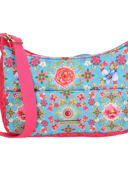 Melli Mello Lyan Ladies Shoulder Bag - Blue & Pink 17128