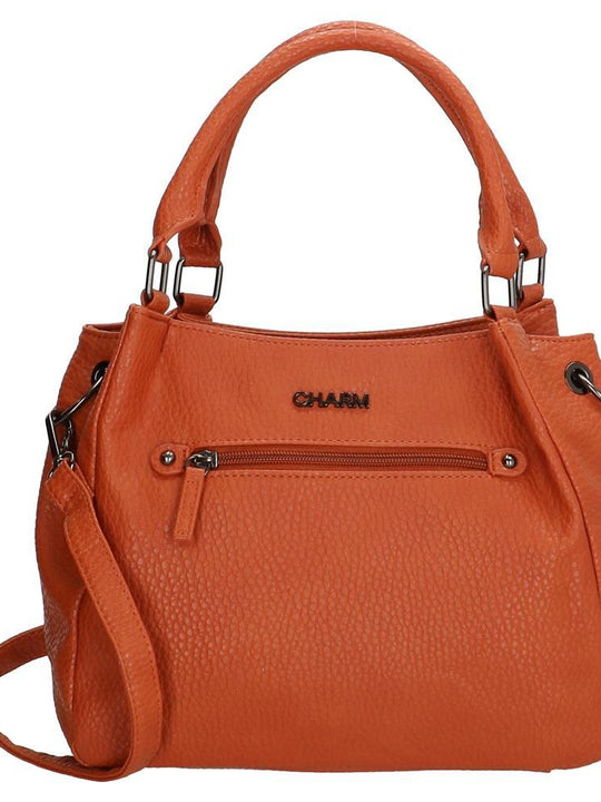 Charm London Kings Cross Ladies PU Shopper Bag - Apricot 17640