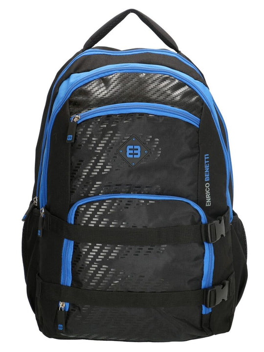 Enrico Benetti Natal Polyester 35 litres Backpack - Black & Blue