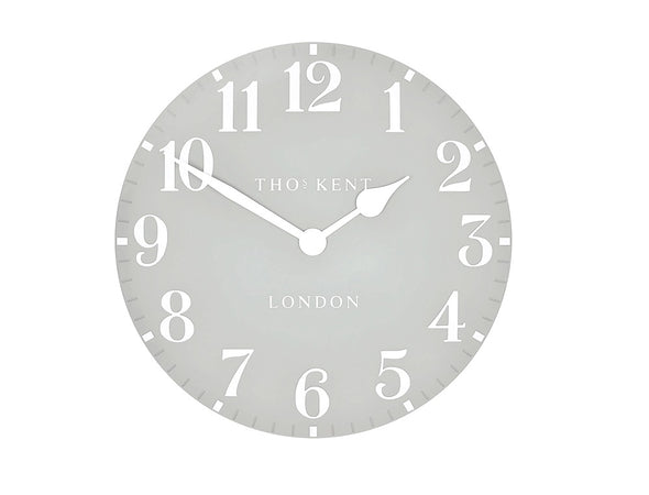 Thomas Kent 50cm Grand Arabic Windsor Round Wall Clock - Light Grey