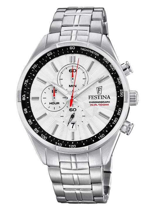 Festina Chrono Sport Analogue Men's Wrist Watch - Stainless Steel F6863/2