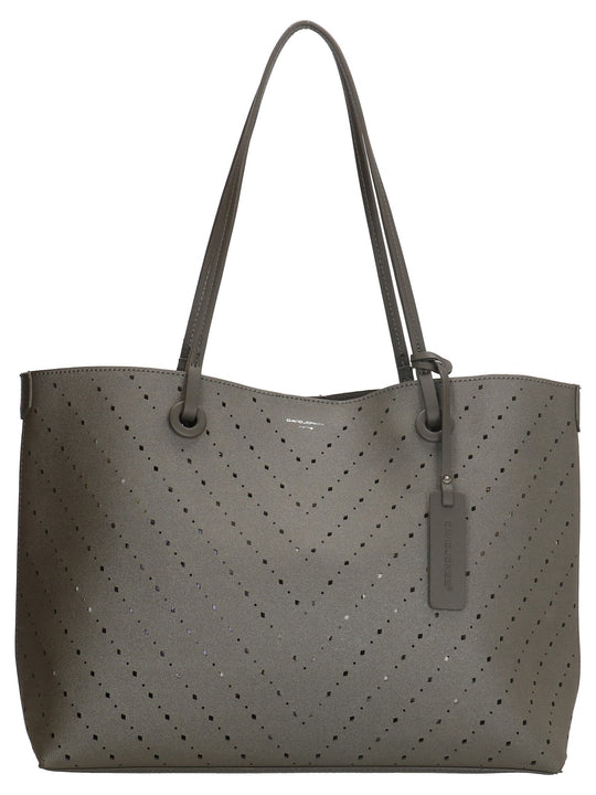 David Jones Paris Ladies Shopper/Hand Bag - Grey 3914