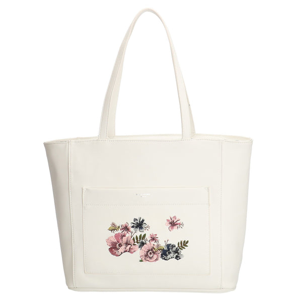David Jones Paris Ladies Shopper/Tote Bag - White 5771-2