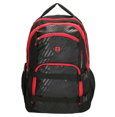 Enrico Benetti Natal Polyester 35 litres Backpack - Black & Red