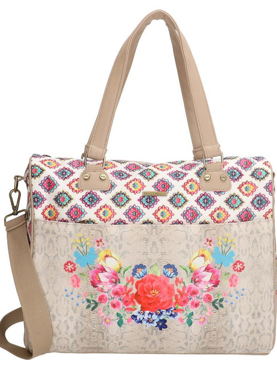 Melli Mello Elif Ladies Shoulder Bag - Beige