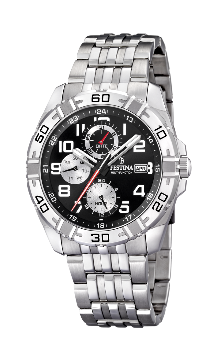Festina Estuche Multi-function Analogue Men's Wrist Watch - Black Festina Estuche Multi-function Analogue Men's Wrist Watch - Black