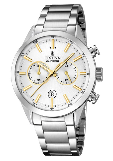 Festina Timeless Chronograph Analogue Men's Wrist Watch F16826/D