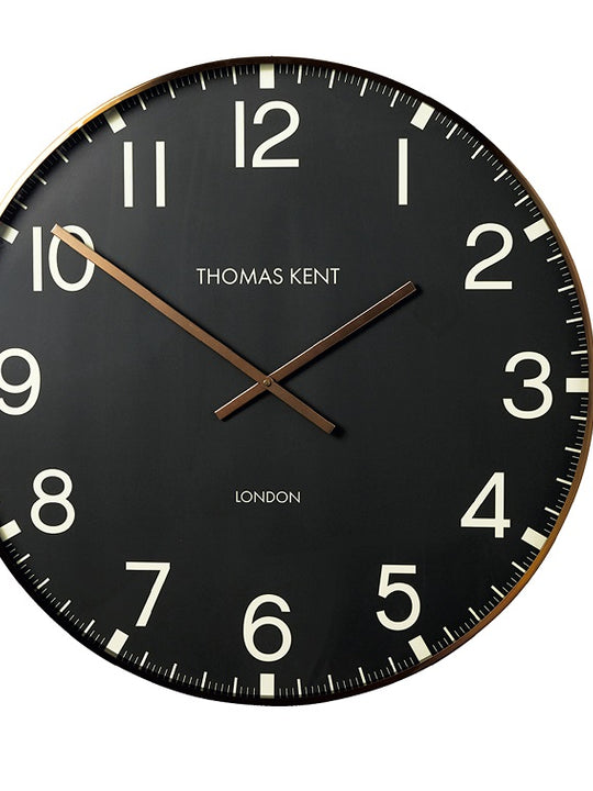 Thomas Kent 74cm Smith Arabic Round Analog Wall Clock - Black
