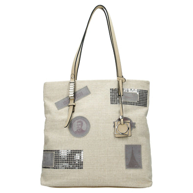 David Jones Paris Ladies Shopper/Hand Bag - Beige 3335