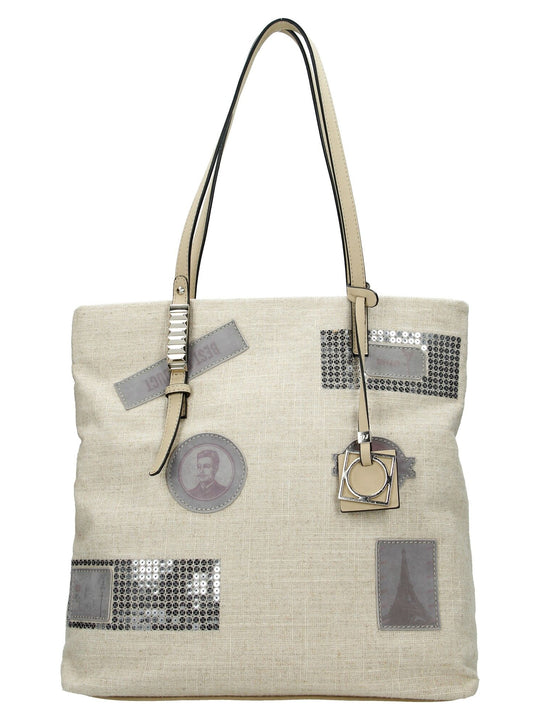 David Jones Paris Ladies Shopper/Hand Bag - Beige 3335