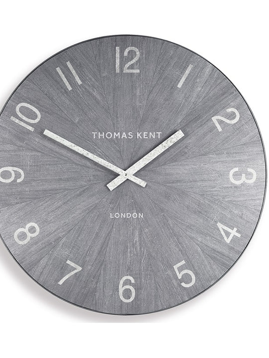 Thomas Kent 76cm Wharf Limestone Open Face Round Wall Clock - Grey