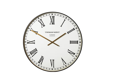 Thomas Kent 40cm Smith White Roman Round Analog Wall Clock - White