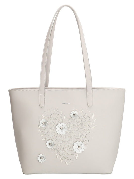 David Jones Paris Ladies Shopper/Hand Bag - White 3859