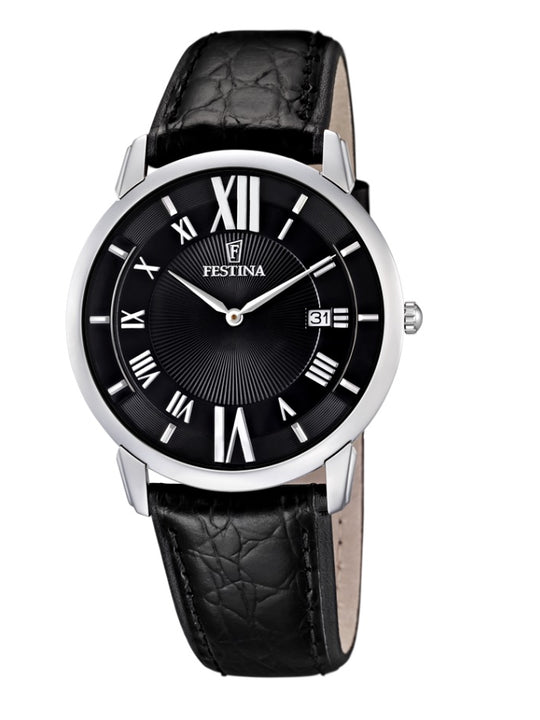 Festina Correa Clasico Analogue Men's Wrist Watch with Leather Strap