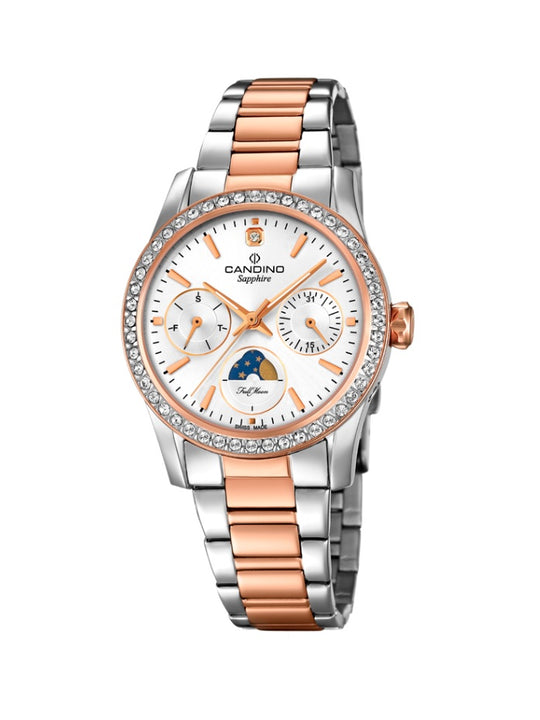 Candino Sapphire Swiss Made Ladies Stainless Steel Watch - Lady Casual Rose