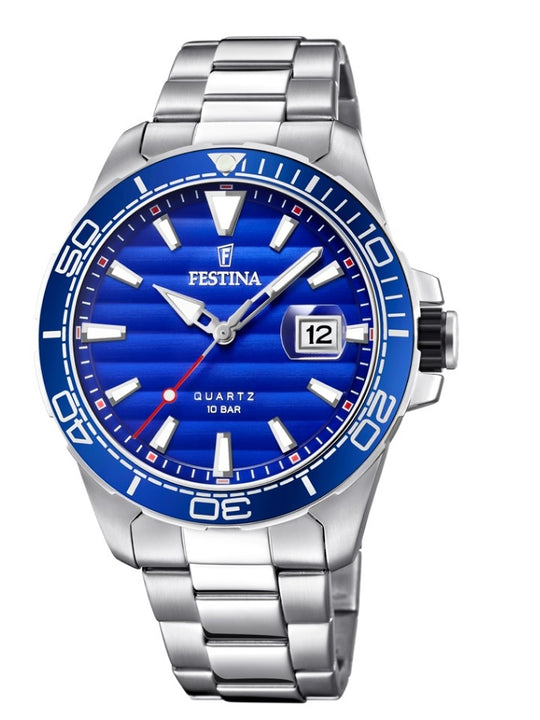 Festina Prestige Analogue Men's Wrist Watch - Stainless Steel